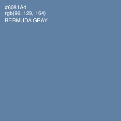 #6081A4 - Bermuda Gray Color Image